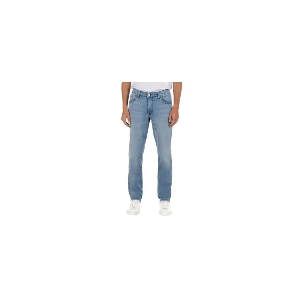 Fidelity Mens Torino Classic Straight Jeans Blue Stretch Light Wash Denim 34 New